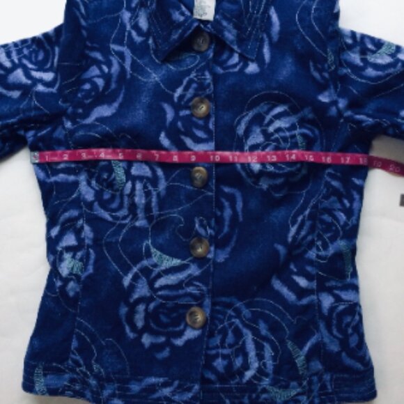 Linen Blend Jacket Medium Blue - Picture 7 of 12